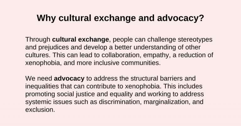 A box of text that addresses why clowns promote cultural exchange and advocacy in their shows.